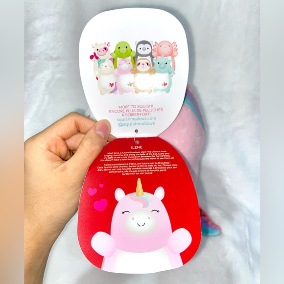 10” Ilene the Unicorn Valentine’s Hugmees Squishmallows Plush - Picture 5 of 5